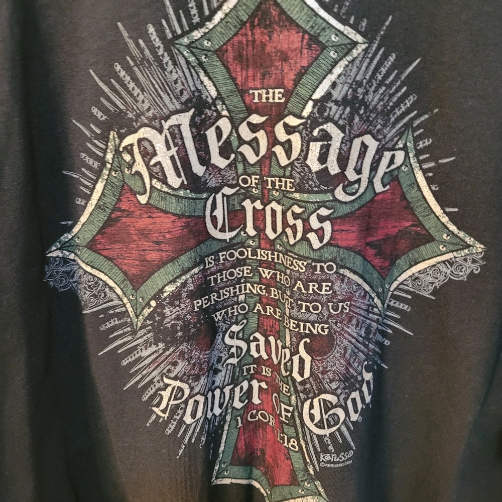 Message at the cross t shirt - Picture 3 of 3